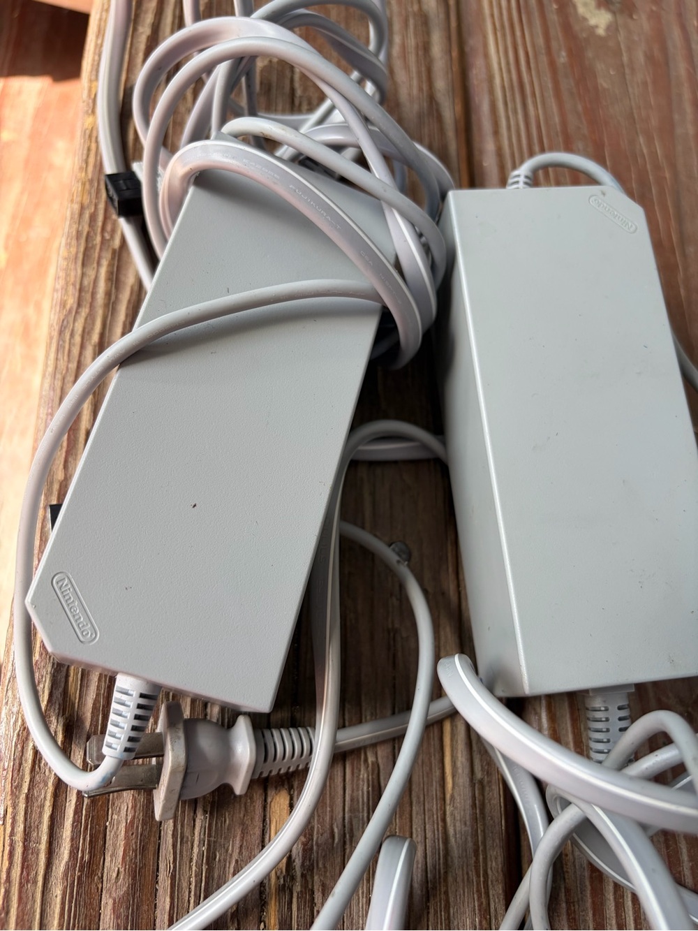 Nintendo AC Power Adapters in Light Gray